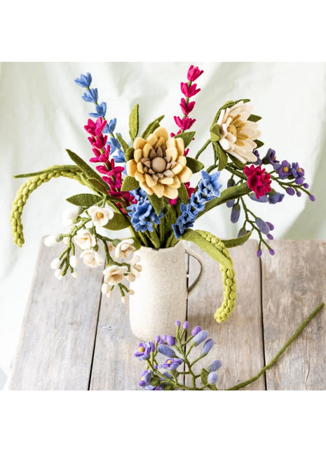 13316 Gry & Sif vilten zonnebloem lichtgeel 56cm