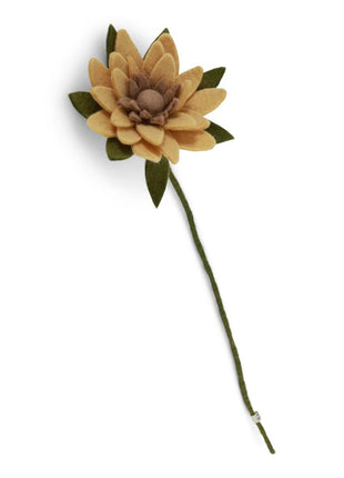 13316 Gry & Sif vilten zonnebloem lichtgeel 56cm
