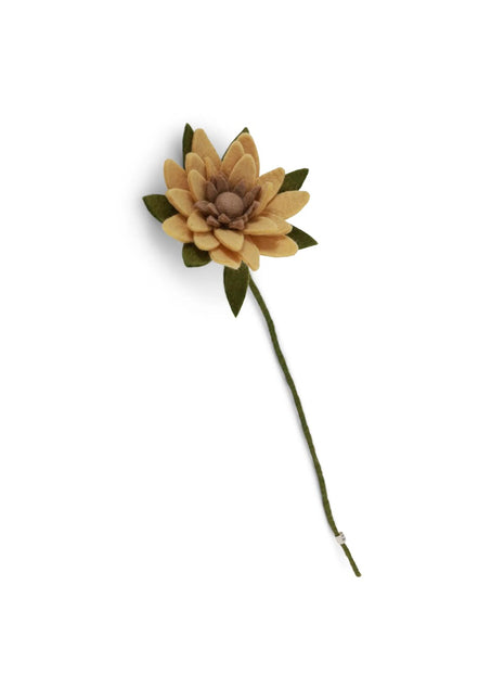 13316 Gry & Sif vilten zonnebloem lichtgeel 56cm