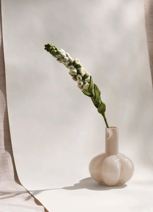 Gry & Sif Vingerhoedskruid wit vilten bloem