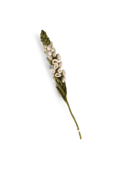Gry & Sif Vingerhoedskruid wit vilten bloem