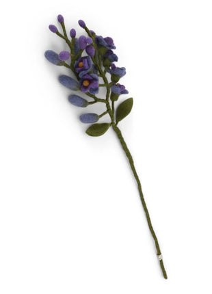 Gry & Sif Wisteria blauwe regen vilten tak donker paars