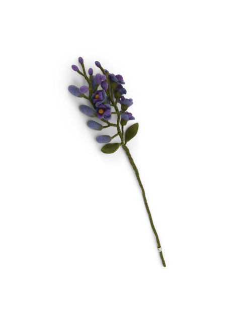 Gry & Sif Wisteria blauwe regen vilten tak donker paars