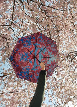 HS181 HappySweeds opvouwbare paraplu volautomatisch, cherry