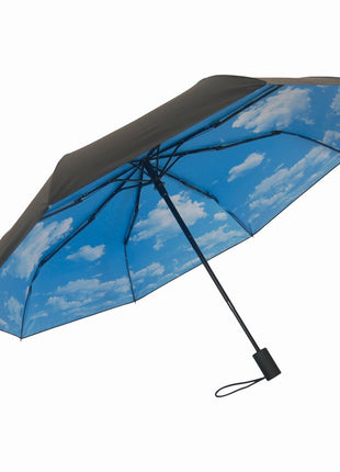 HS0007 HappySweeds opvouwbare paraplu volautomatisch, sky lake