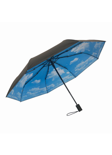 HS0007 HappySweeds opvouwbare paraplu volautomatisch, sky lake