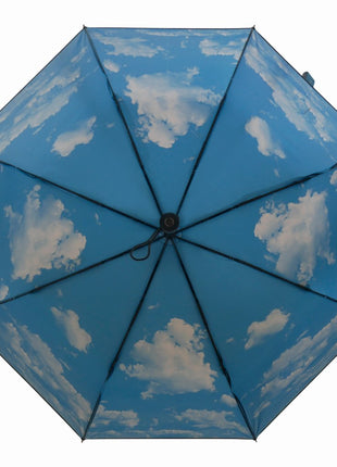 HS0007 HappySweeds opvouwbare paraplu volautomatisch, sky lake