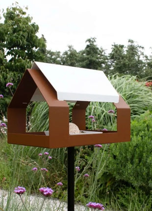Heeej Barn vogelvoederhuis op paal bruin
