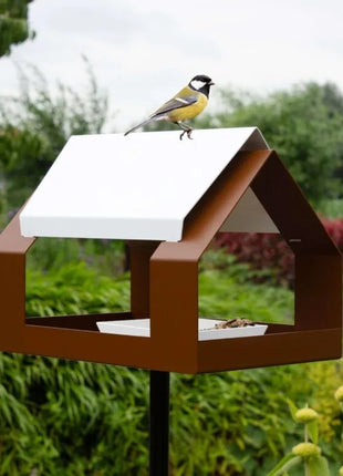 Heeej Barn vogelvoederhuis op paal bruin