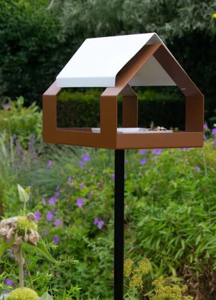 Heeej Barn vogelvoederhuis op paal bruin