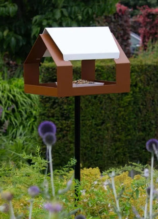 Heeej Barn vogelvoederhuis op paal bruin