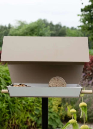 Heeej Open Diamond vogelvoederhuis op paal zand