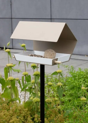 Heeej Open Diamond vogelvoederhuis op paal zand