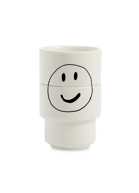 Helen B eierdop smiley stapelbaar (set 2 stuks)