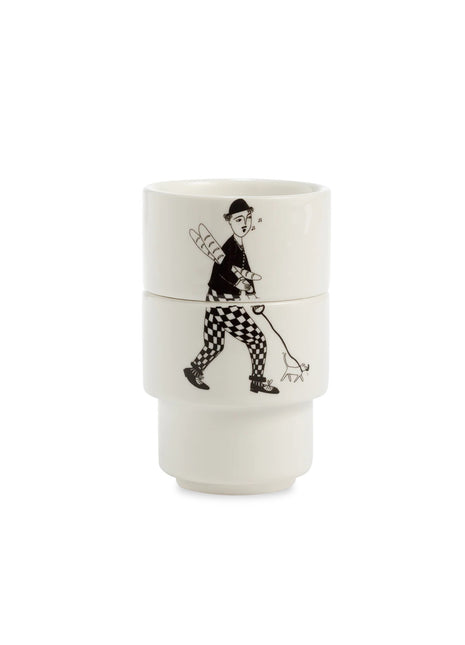 Helen B eierdop sunday in Paris stapelbaar illustratie tekening