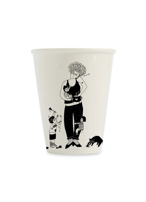 Helen B mok / beker mom life wit porselein moeder