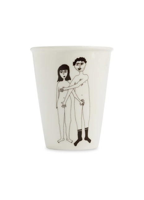 Helen B mok / beker wit porselein naked couple
