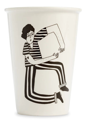 Helen B mok / beker XL B pen tekening