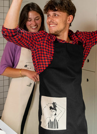 Helen B schort / keukenschort Vic and his Bialetti