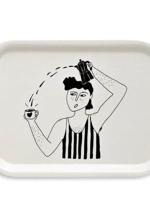 Helen B dienblad / tray Vic and his Bialetti