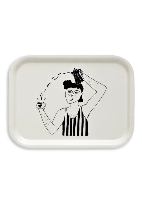 Helen B dienblad / tray Vic and his Bialetti