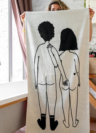 Helen B badhanddoek naked couple back 70x140