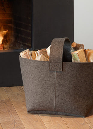 HEY-SIGN vilten Houtmand / opbergmand 47 pepper