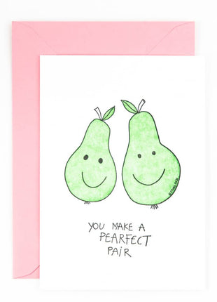 Wenskaart -  trouwen - liefde - perfect pair