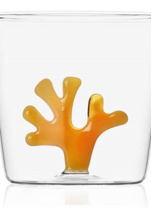 09352049 Ichendorf Coral Reef waterglas / glas oranje koraal