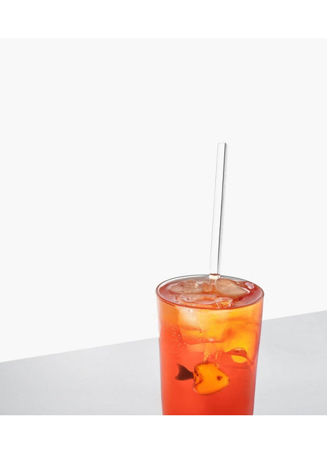 09352263 Ichendorf Marine 2 glazen rietjes oranje & roze vis