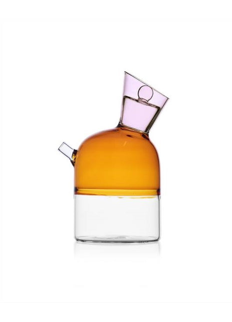 09352038 Ichendorf Travasi oliefles met dop amber / roze