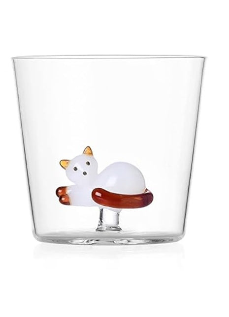 0935209005 Ichendorf tabby cat - glas liggende poes wit / amber