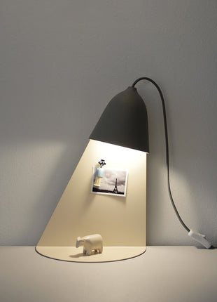 Ilsangisang Light Shelf wandlamp met tafel - mos grijs