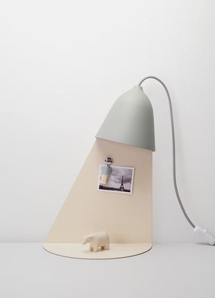 Ilsangisang Light Shelf wandlamp met tafel - mos grijs