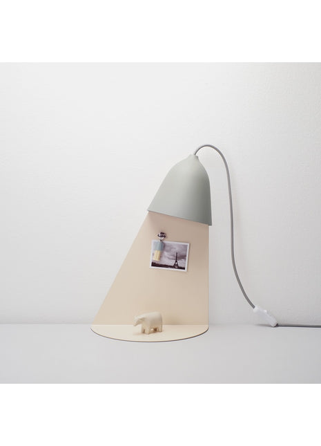 Ilsangisang Light Shelf wandlamp met tafel - mos grijs