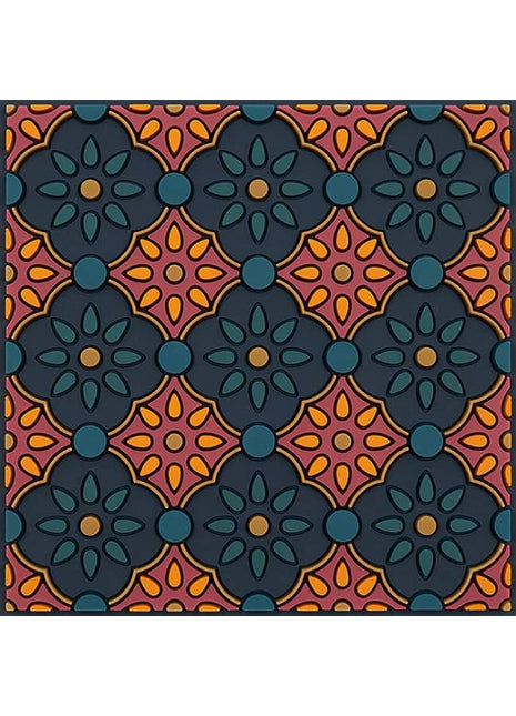 COA-990441 Images d'Orient glas onderzetter / coaster Zahra Orange