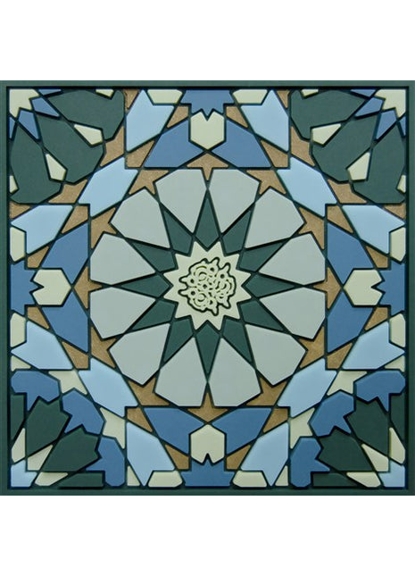 COA-990201 Images d'Orient glas onderzetter / coaster Andalusia