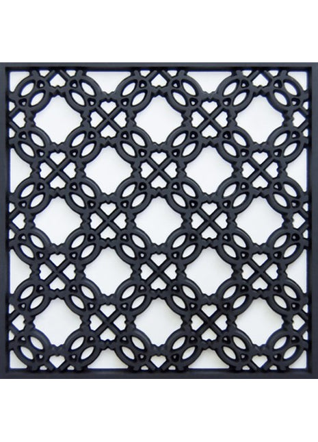 COA-990281 Images d'Orient glas onderzetter coaster Silsal zwart / wit