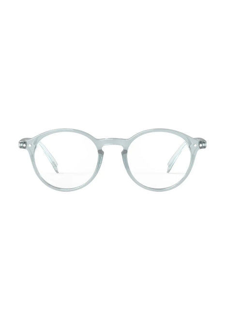 IZIPIZI #D leesbril ronde glazen frozen blue / blauw - kies uw sterkte