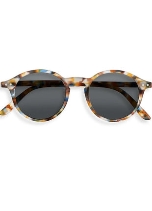 IZIPIZI #D zonnebril ronde glazen blauw tortoise