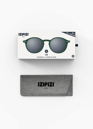 IZIPIZI #D zonnebril ronde glazen kaki green