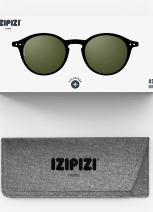 IZIPIZI #D zonnebril ronde glazen zwart polarized