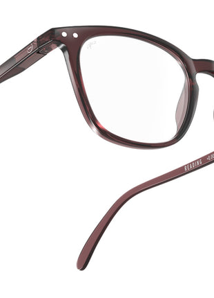 IZIPIZI #E - leesbril chapters old leather trapeze glazen - kies sterkte