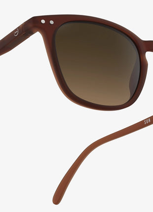 IZIPIZI #E SUN zonnebril mahogany bruin shaded glazen