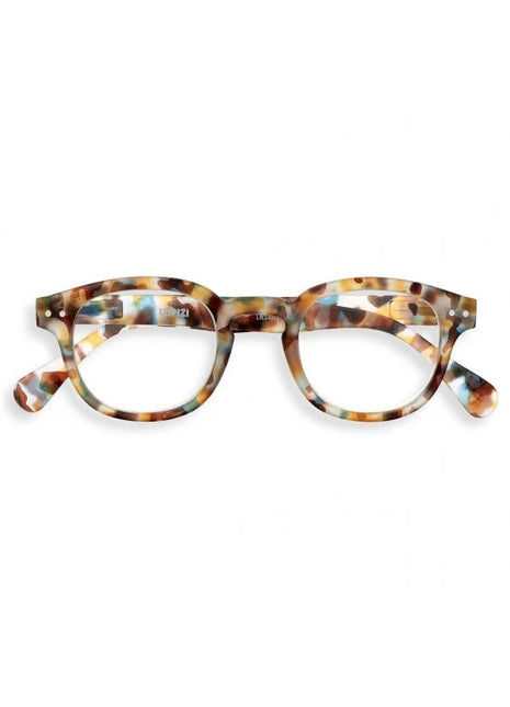 LMSCC18 IZIPIZI #C - leesbril hoekige glazen blue tortoise  - kies uw sterkte