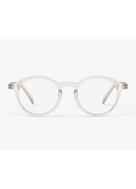 IZIPIZI #D leesbril ronde glazen office playground paper note beige