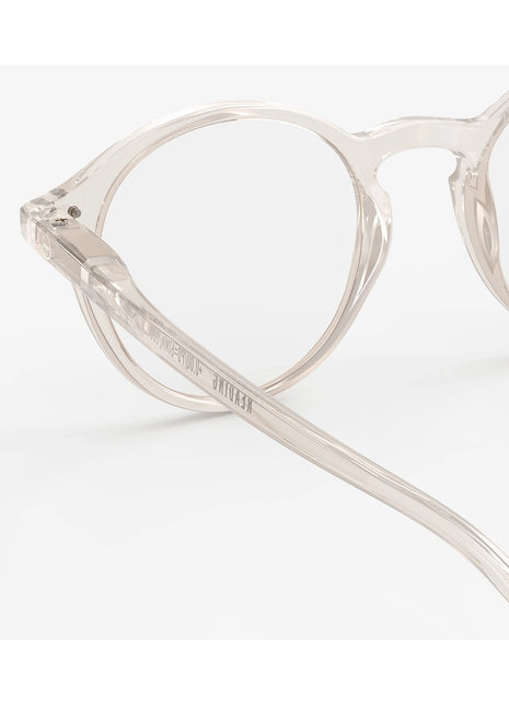 IZIPIZI #D leesbril ronde glazen office playground paper note beige