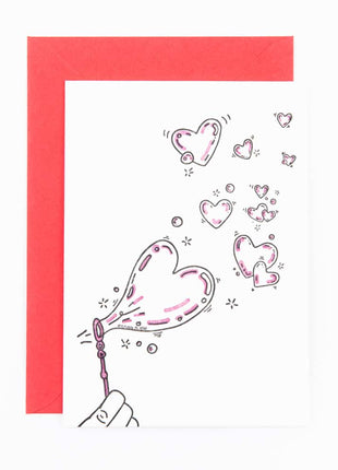 Wenskaart - liefde - love - bubbles