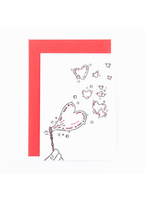 Wenskaart - liefde - love - bubbles