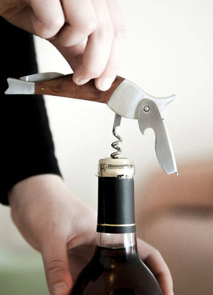 BA33 Kikkerland Vogel kurkentrekker